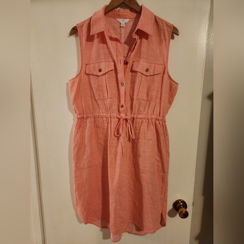 100% Cotton Pink Summer Dress